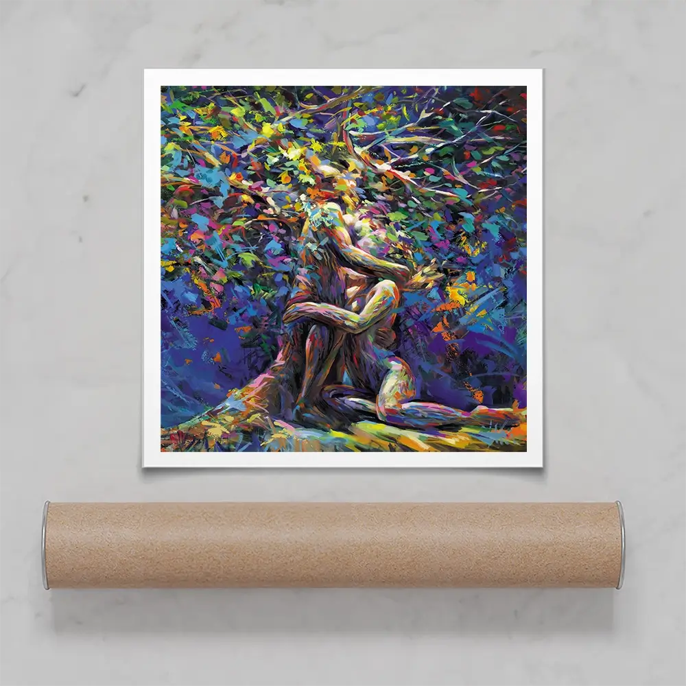 Tree Of Affection Square Art Print Tree Of Affection Square Art Print wall art product Jo Gough