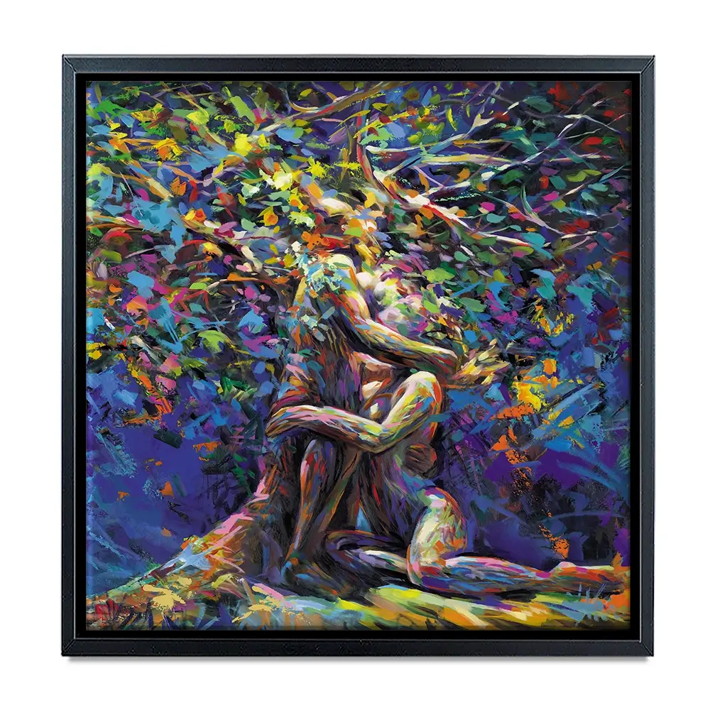 Tree Of Affection Square Canvas Print Tree Of Affection Square Canvas Print wall art product Leon Devenice