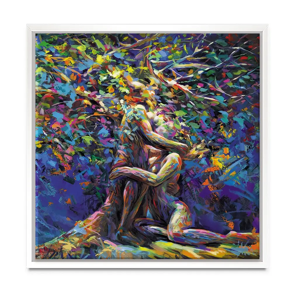 Tree Of Affection Square Canvas Print Tree Of Affection Square Canvas Print wall art product Leon Devenice