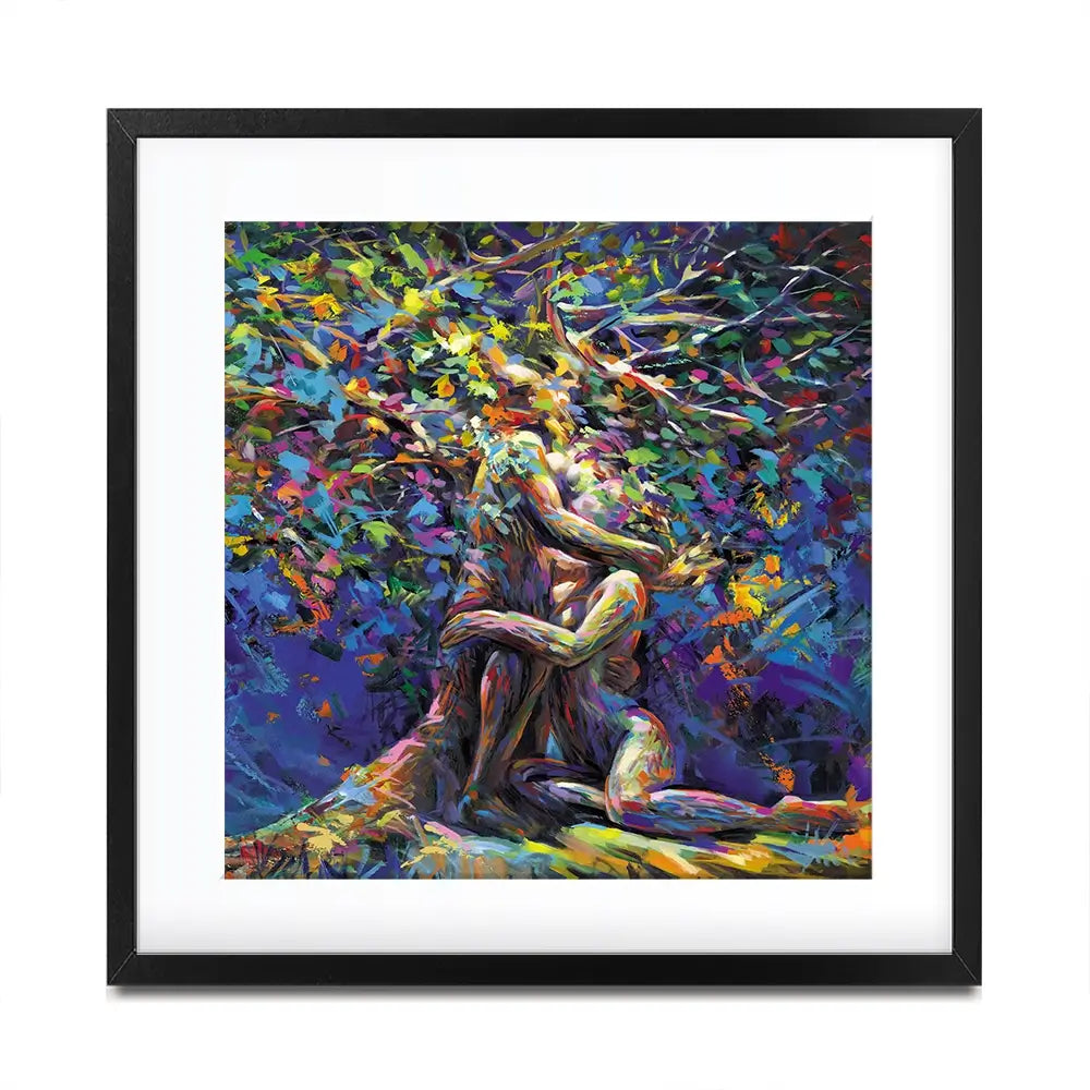 Tree Of Affection Square Framed Art Print Tree Of Affection Square Framed Art Print wall art product Leon Devenice