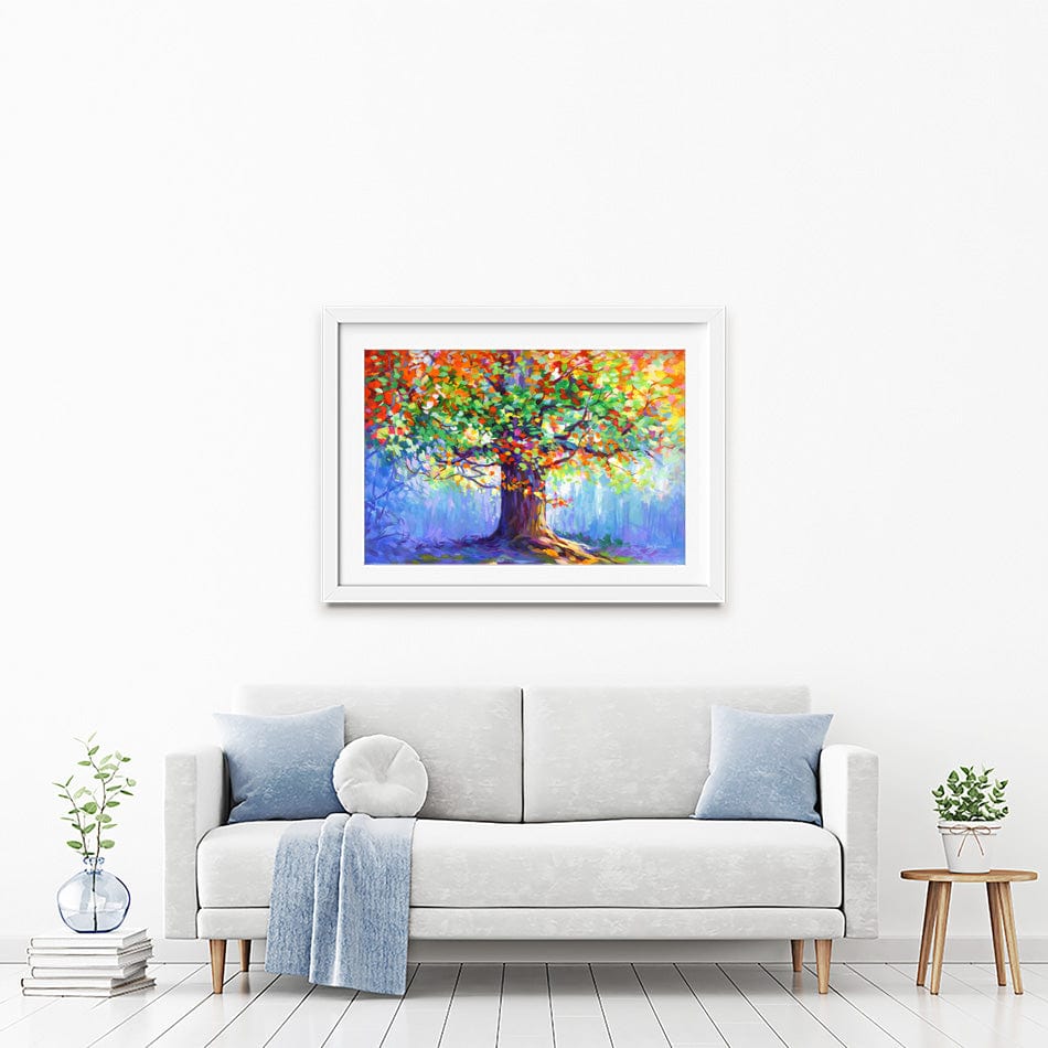 Tree Of Blossoming Romance Framed Art Print wall art product Leon Devenice