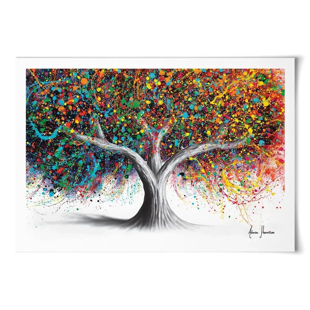 Tree Of Celebration Art Print Tree Of Celebration Art Print | Tree of Celebration Artwork | Tree Art wall art product Ashvin Harrison