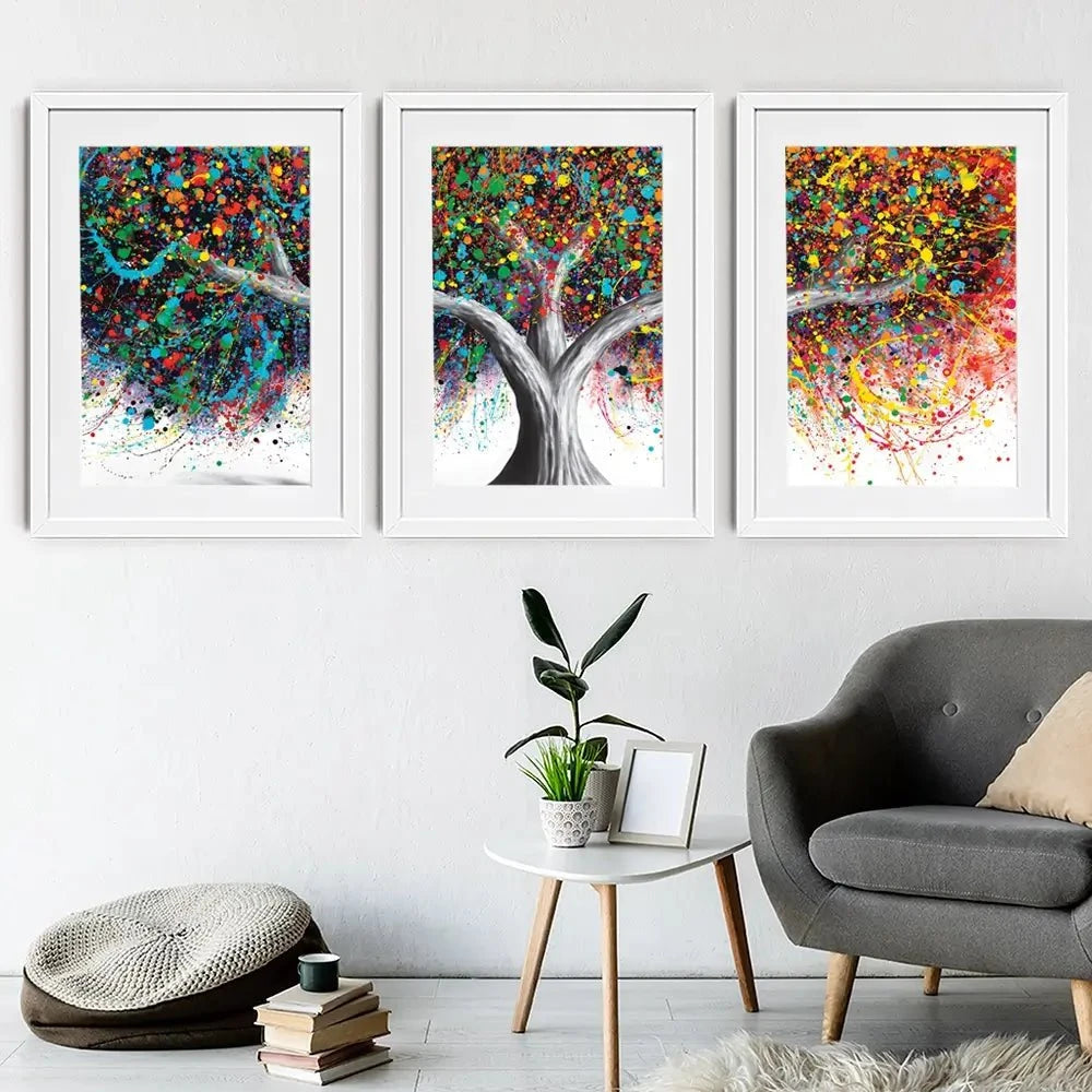 Tree Of Celebration Framed Art Print Trio Tree Of Celebration Framed Art Print Trio wall art product Ashvin Harrison
