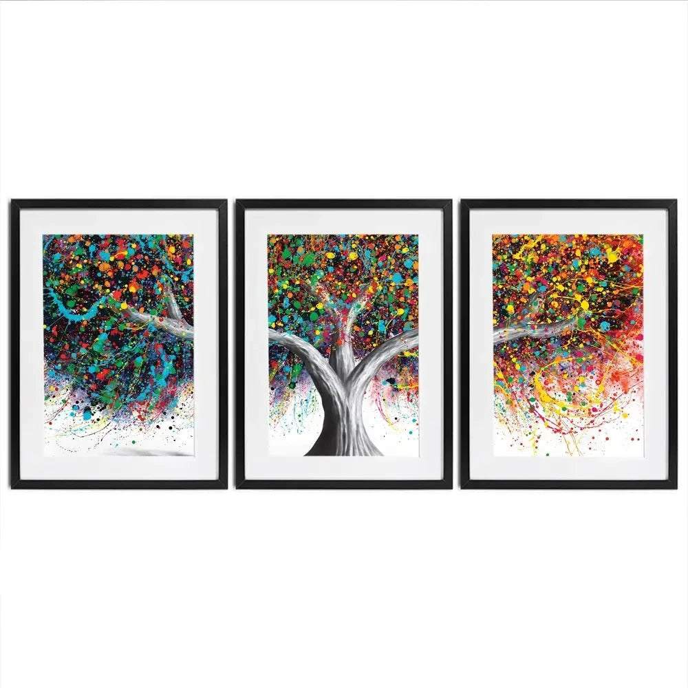 Tree Of Celebration Framed Art Print Trio Tree Of Celebration Framed Art Print Trio wall art product Ashvin Harrison