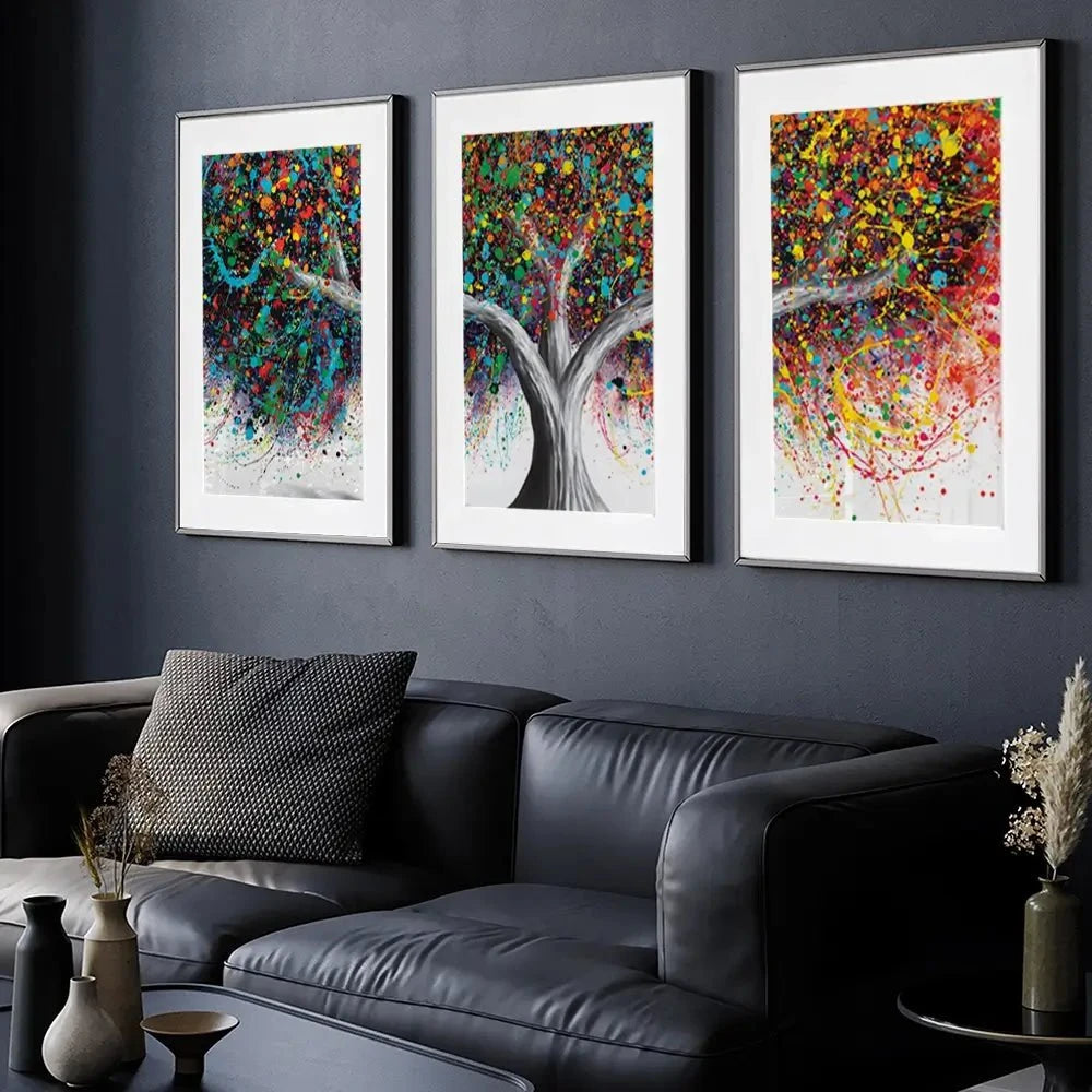 Tree Of Celebration Framed Art Print Trio Tree Of Celebration Framed Art Print Trio wall art product Ashvin Harrison