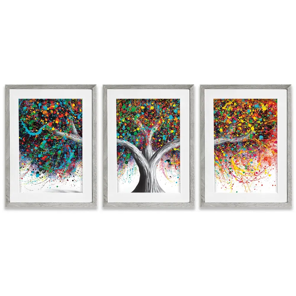 Tree Of Celebration Framed Art Print Trio Tree Of Celebration Framed Art Print Trio wall art product Ashvin Harrison