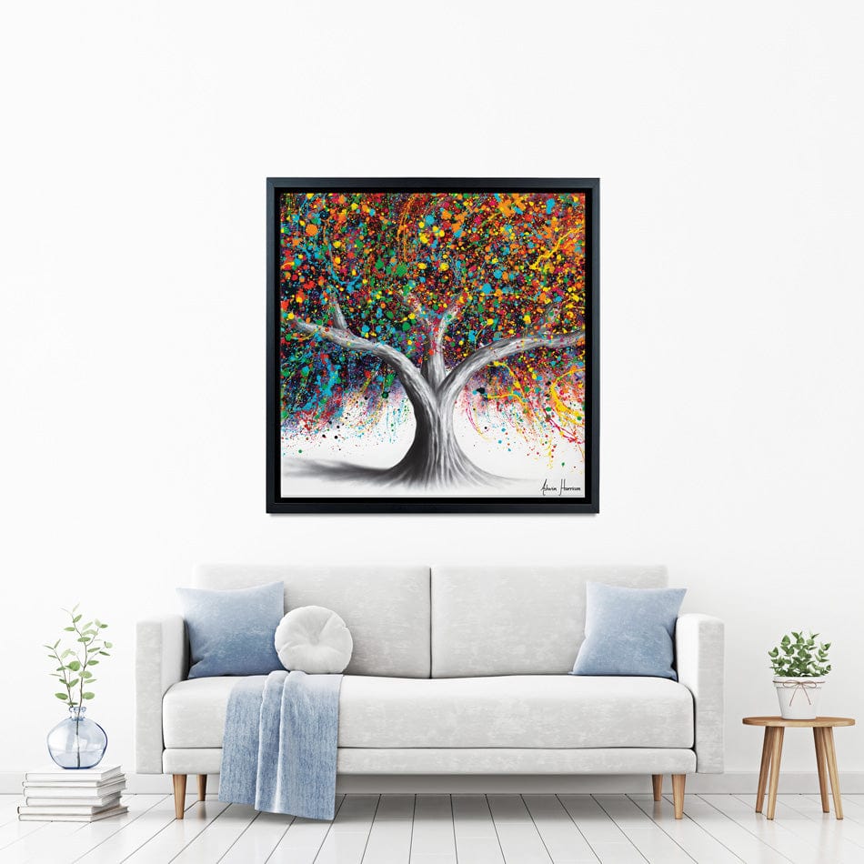 Tree Of Celebration Square Canvas Print wall art product Ashvin Harrison