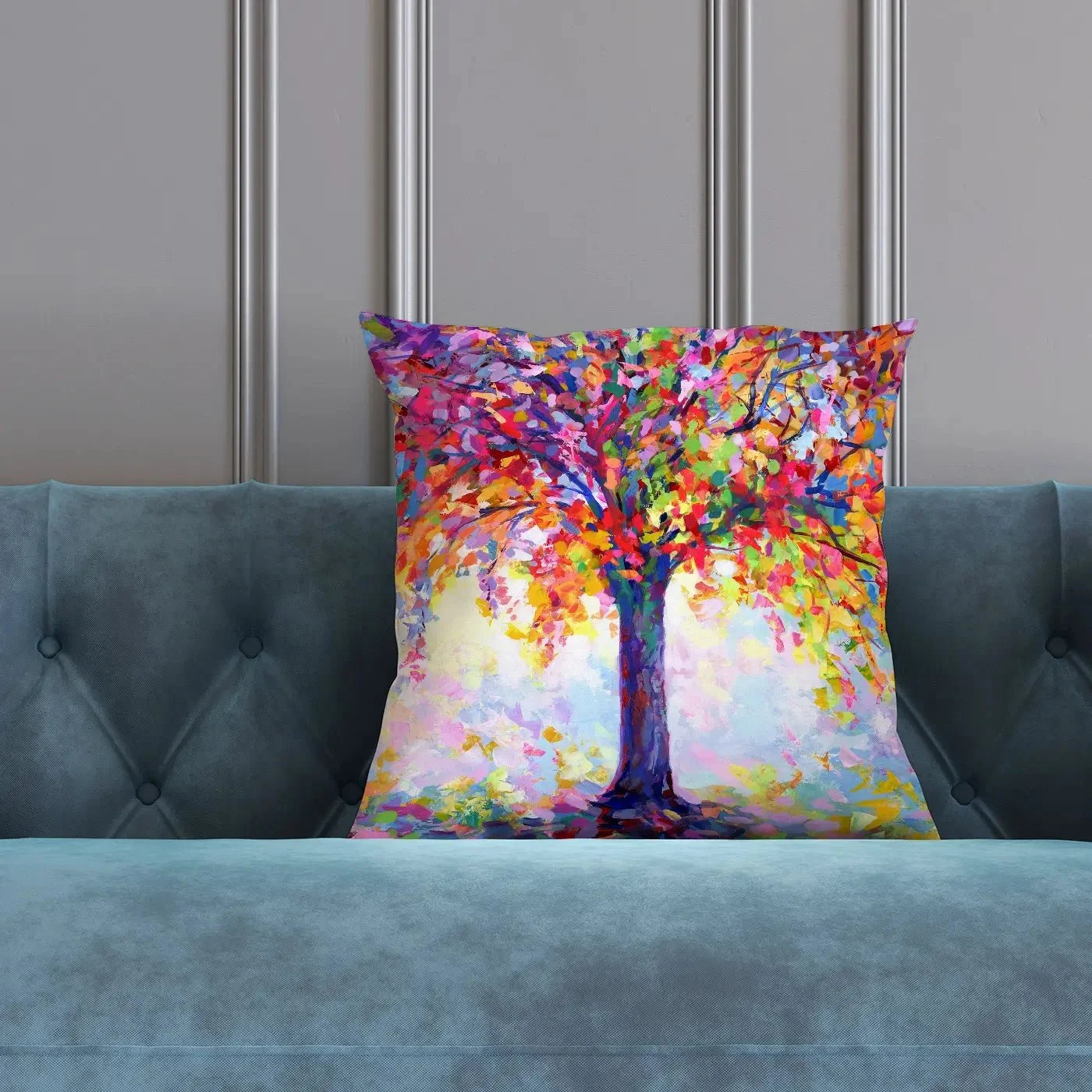 Tree Of Happiness Cushion Tree Of Happiness Cushion wall art product Leon Devenice