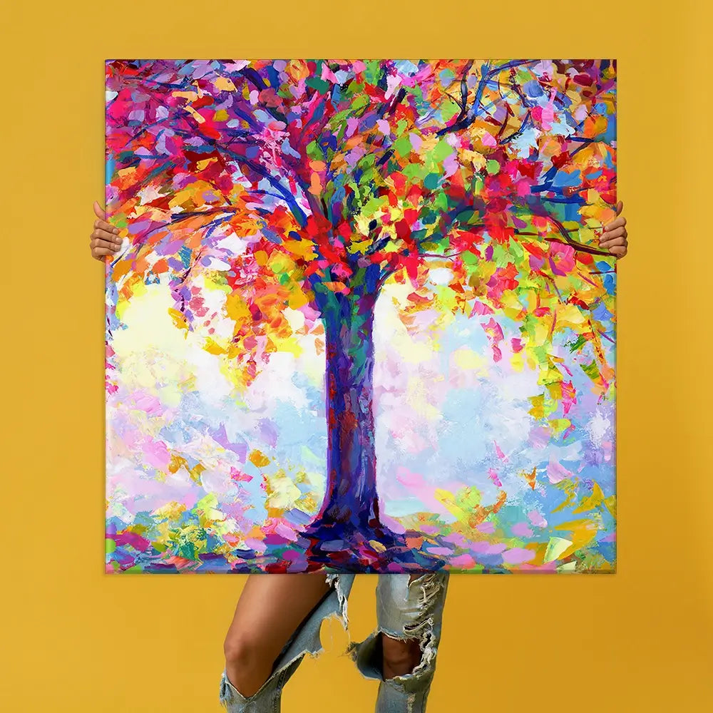 Tree Of Happiness Oversized Canvas Print Tree Of Happiness Oversized Canvas Print wall art product Leon Devenice