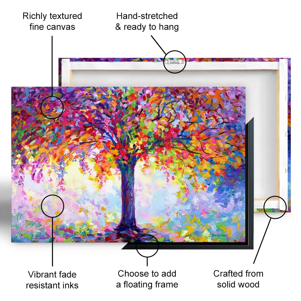 Tree Of Happiness Oversized Canvas Print Tree Of Happiness Oversized Canvas Print wall art product Leon Devenice