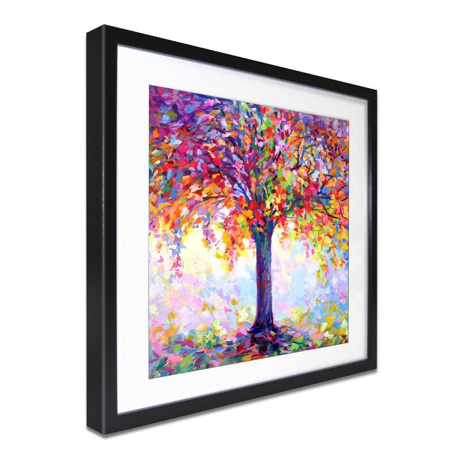 Tree Of Happiness Square Framed Art Print wall art product Leon Devenice