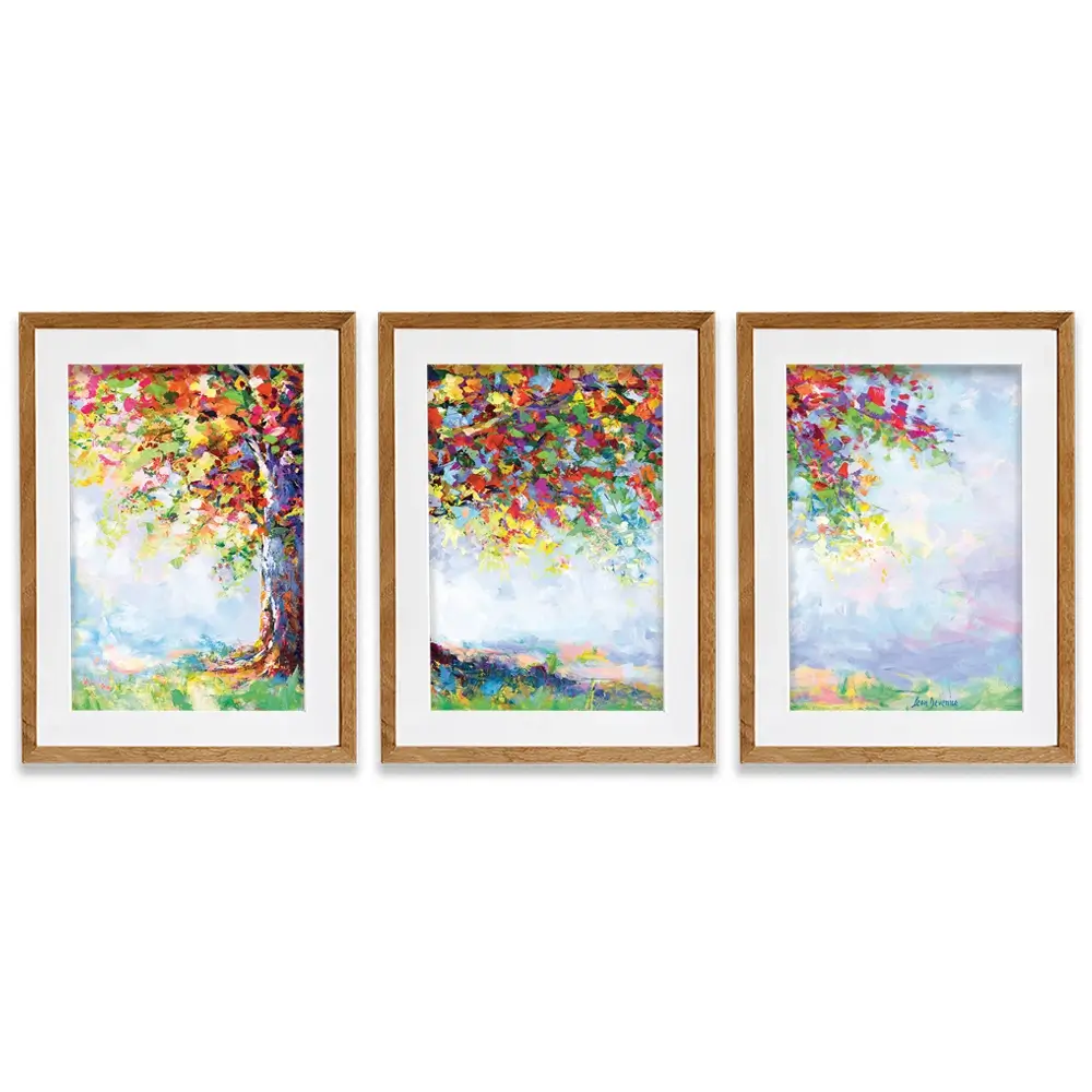 Tree Of Life Framed Art Print Trio Tree Of Life Framed Art Print Trio wall art product Leon Devenice