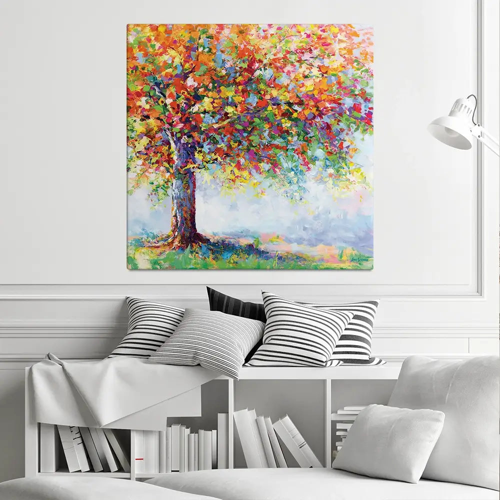Tree Of Life Square Canvas Print Tree Of Life Square Canvas Print wall art product Leon Devenice