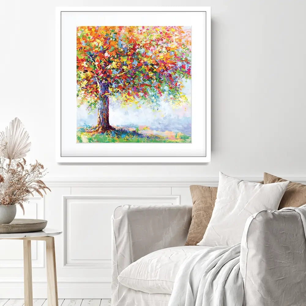 Tree Of Life Square Framed Art Print Tree Of Life Square Framed Art Print wall art product Leon Devenice