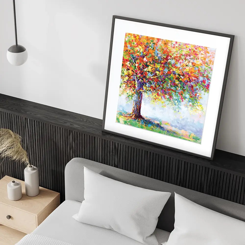 Tree Of Life Square Framed Art Print Tree Of Life Square Framed Art Print wall art product Leon Devenice