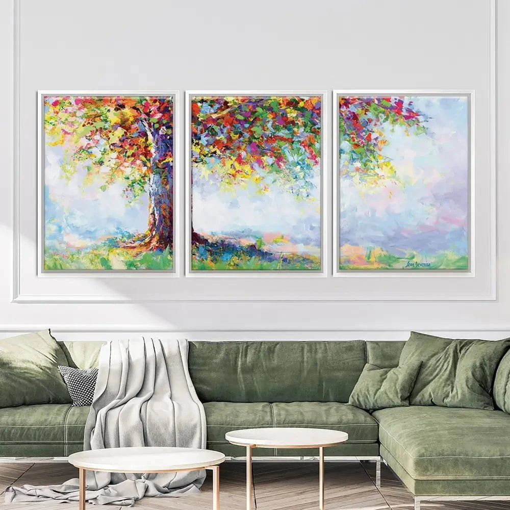 Tree Of Life Trio Canvas Print Tree Of Life Trio Canvas Print wall art product Leon Devenice