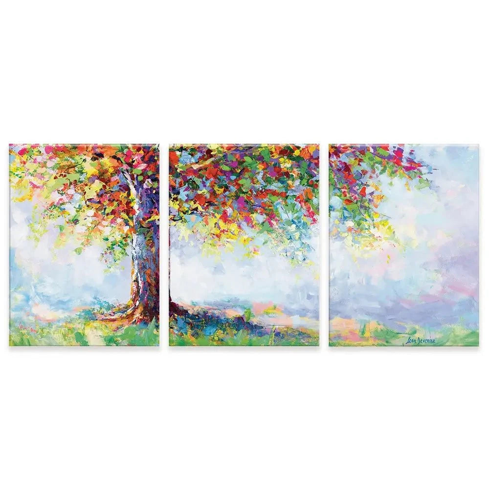 Tree Of Life Trio Canvas Print Tree Of Life Trio Canvas Print wall art product Leon Devenice