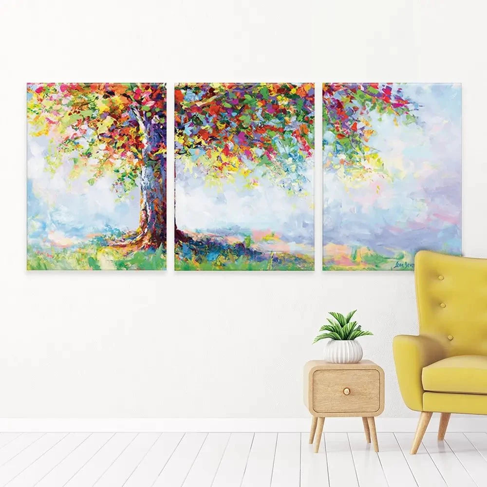 Tree Of Life Trio Canvas Print Tree Of Life Trio Canvas Print wall art product Leon Devenice