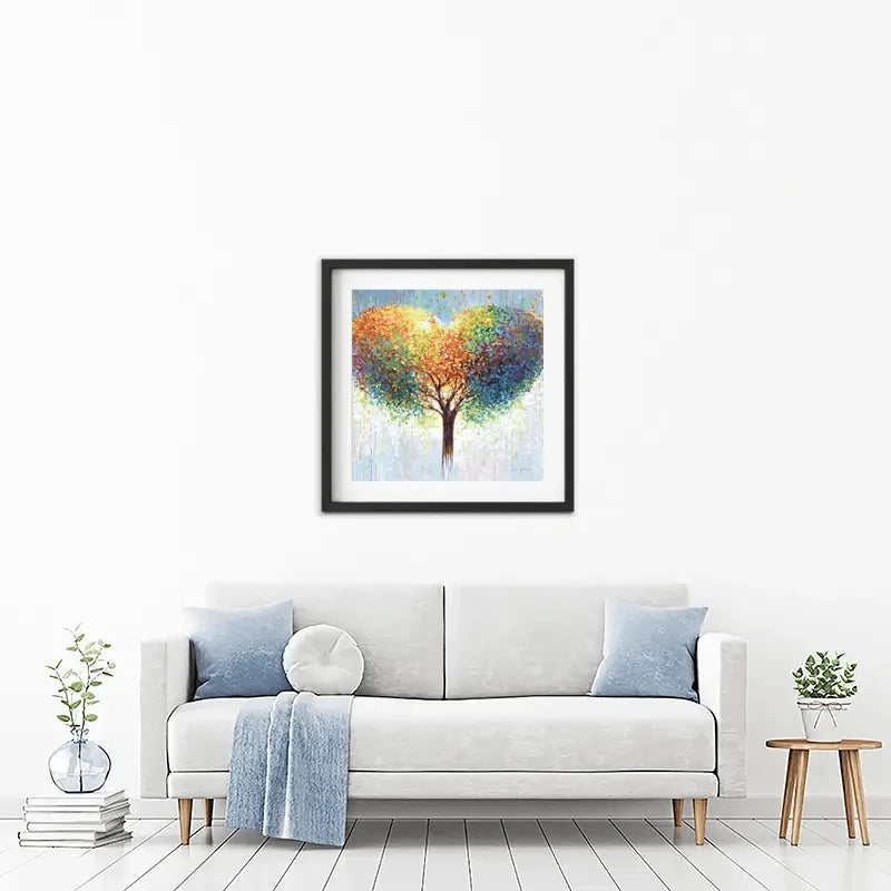 Tree Of Love Framed Art Print Tree Of Love Framed Art Print wall art product Leon Devenice