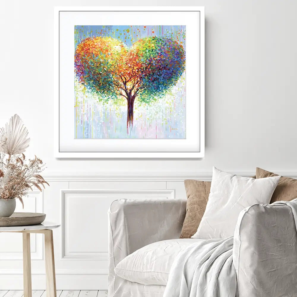 Tree Of Love Framed Art Print Tree Of Love Framed Art Print wall art product Leon Devenice