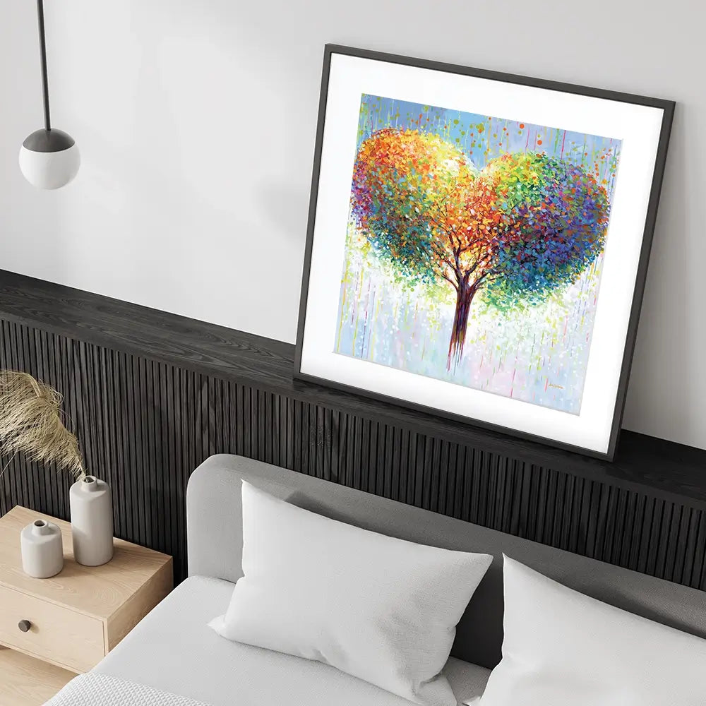 Tree Of Love Framed Art Print Tree Of Love Framed Art Print wall art product Leon Devenice