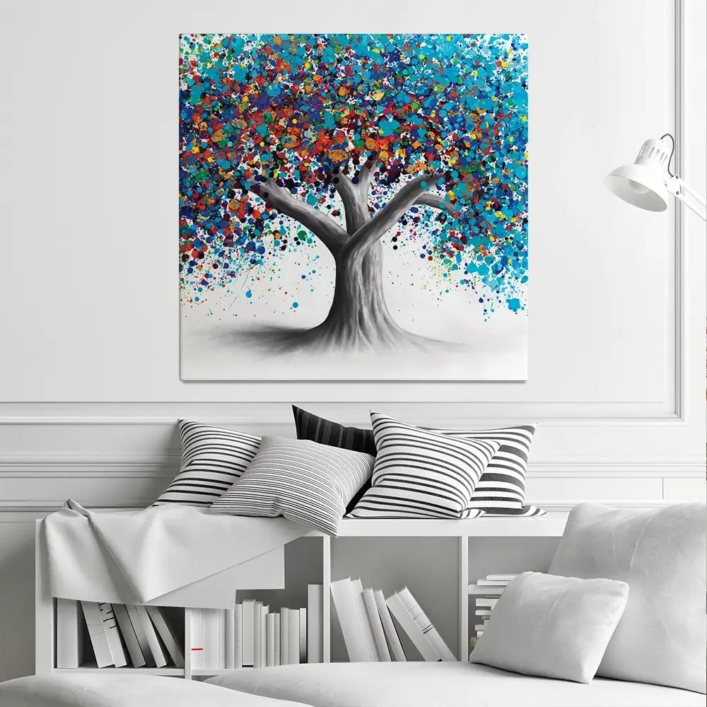 Tree Of Optimism Square Canvas Print Tree Of Optimism Square Canvas Print wall art product Ashvin Harrison