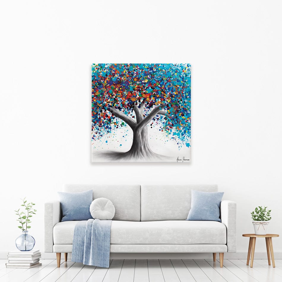 Tree Of Optimism Square Canvas Print wall art product Ashvin Harrison