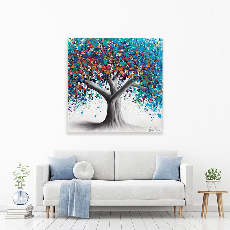 Tree Of Optimism Square Canvas Print wall art product Ashvin Harrison