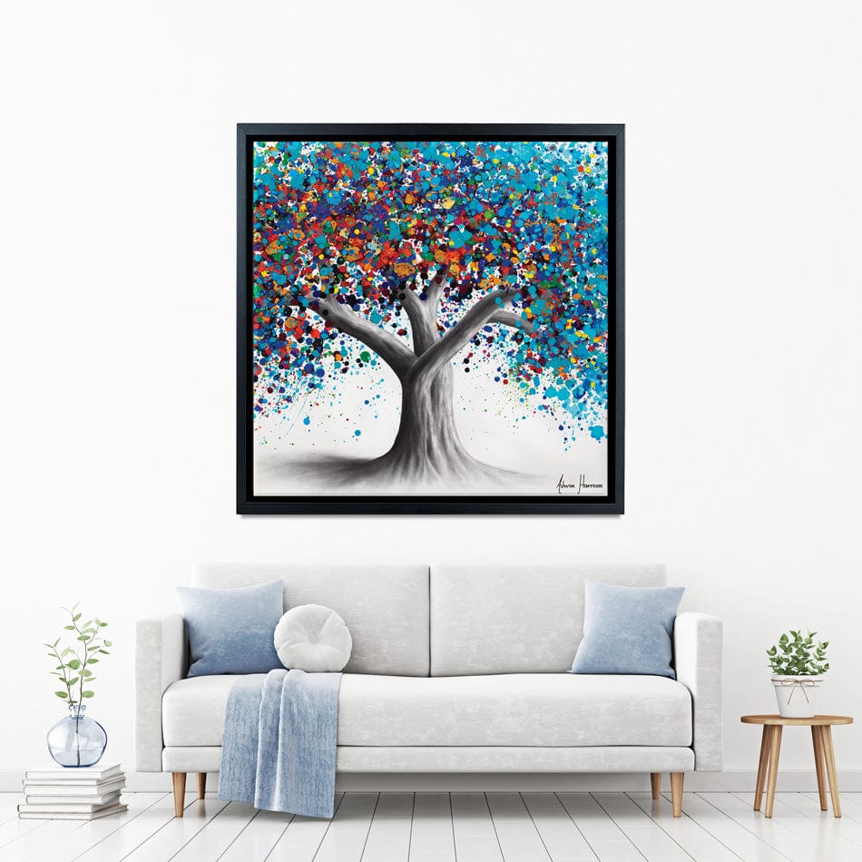 Tree Of Optimism Square Canvas Print wall art product Ashvin Harrison