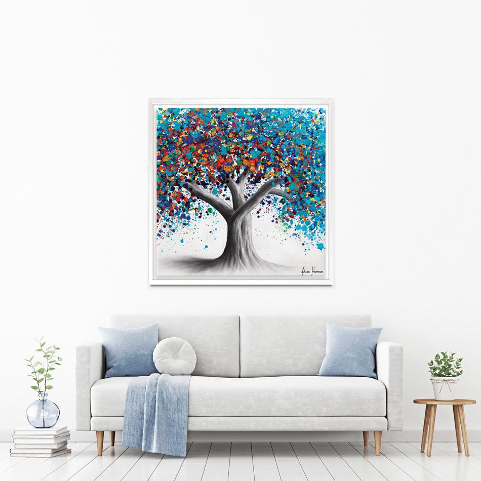 Tree Of Optimism Square Canvas Print wall art product Ashvin Harrison