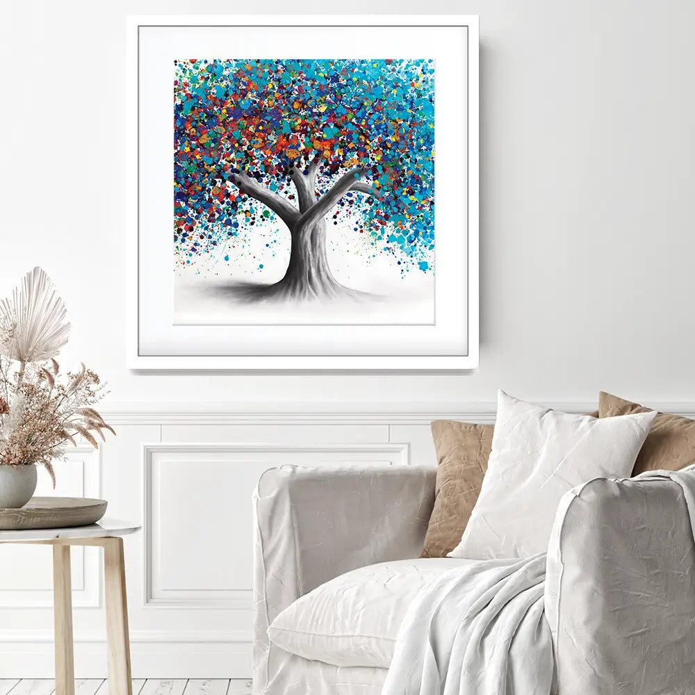 Tree Of Optimism Square Framed Art Print Tree Of Optimism Square Framed Art Print wall art product Ashvin Harrison