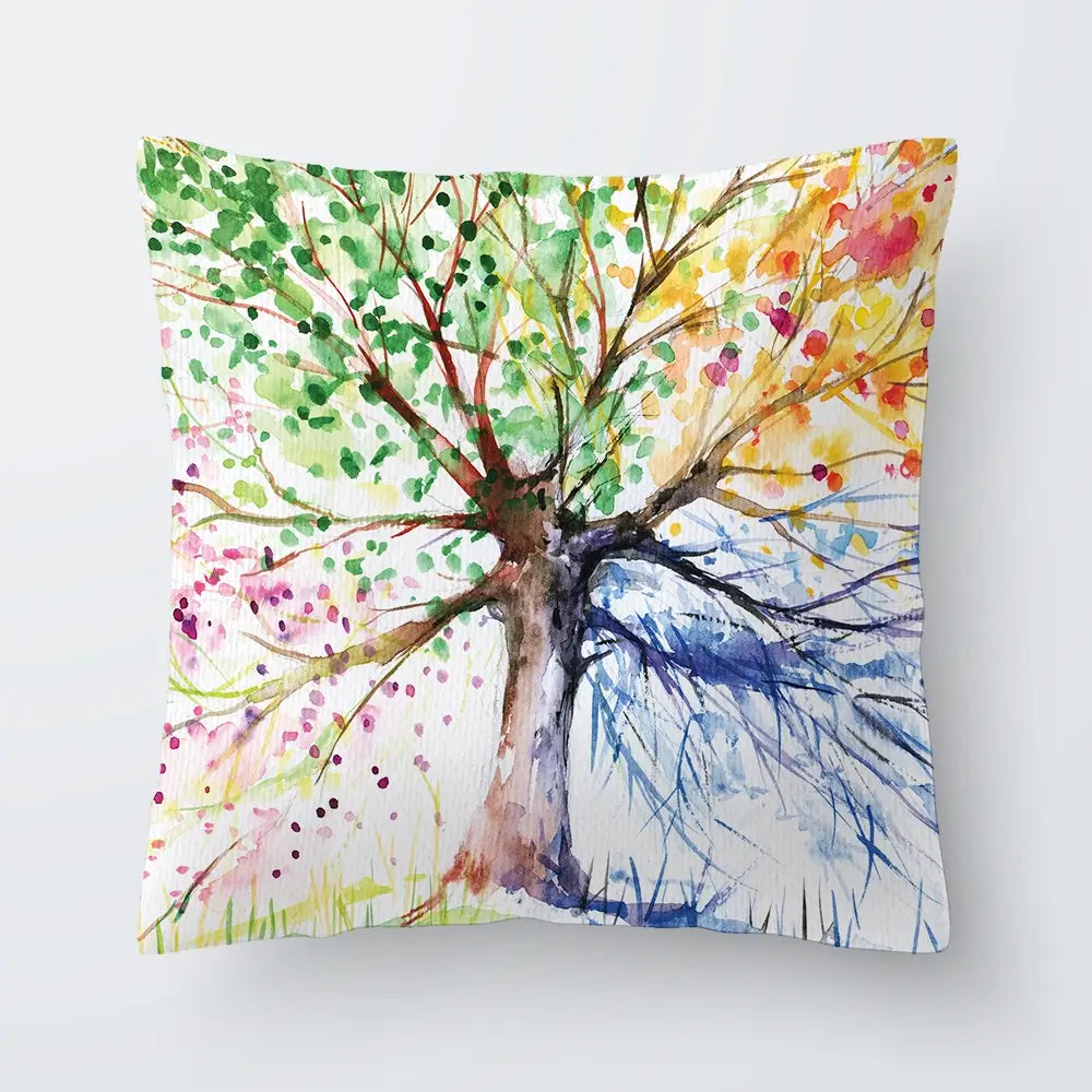 Tree Of Seasons Cushion Tree Of Seasons Cushion wall art product DeepGreen / Shutterstock