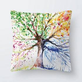 Tree Of Seasons Cushion Tree Of Seasons Cushion wall art product DeepGreen / Shutterstock