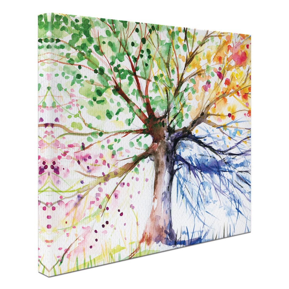 Tree Of Seasons Square Canvas Print wall art product DeepGreen / Shutterstock