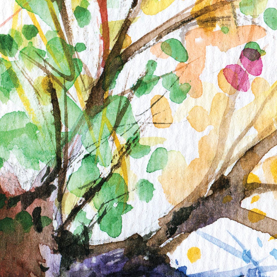 Tree Of Seasons Square Canvas Print wall art product DeepGreen / Shutterstock