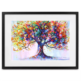 Tree Of Wellbeing Framed Art Print Tree Of Wellbeing Framed Art Print wall art product Leon Devenice