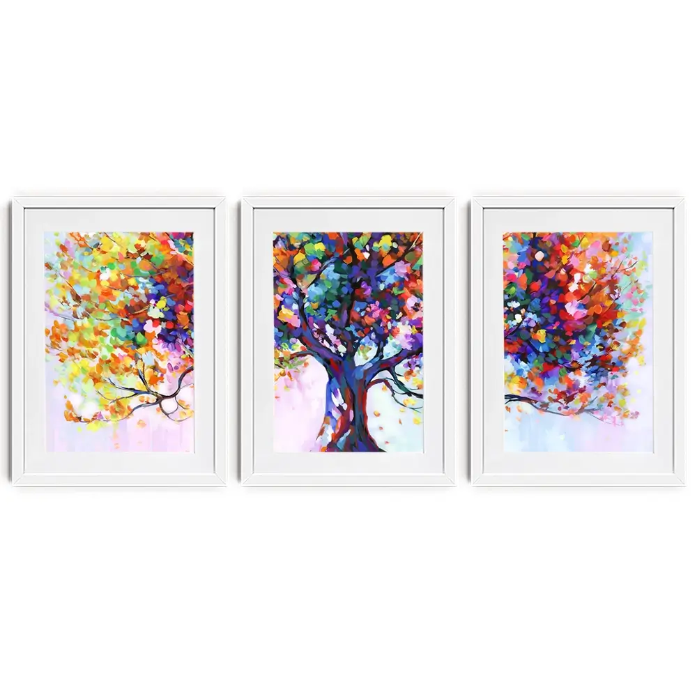 Tree Of Wellbeing Framed Art Print Trio Tree Of Wellbeing Framed Art Print Trio wall art product Leon Devenice
