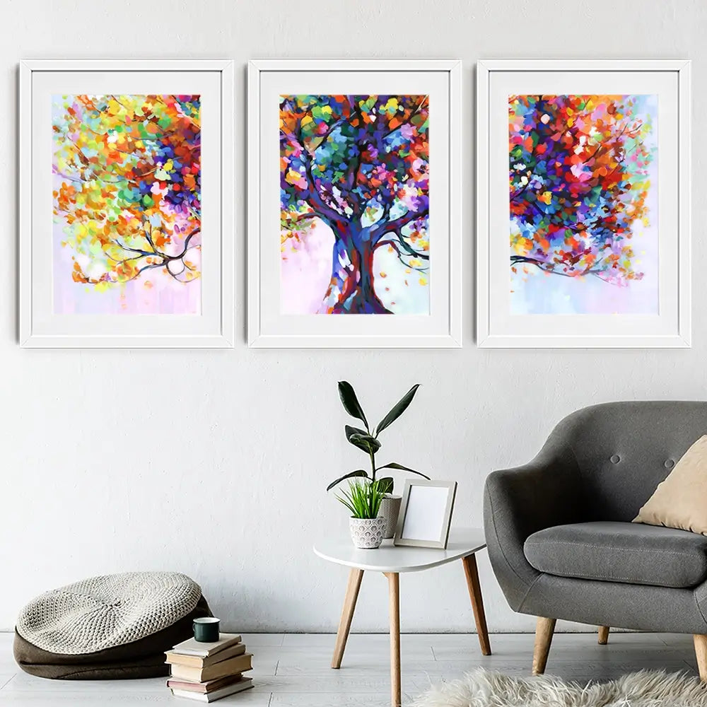 Tree Of Wellbeing Framed Art Print Trio Tree Of Wellbeing Framed Art Print Trio wall art product Leon Devenice