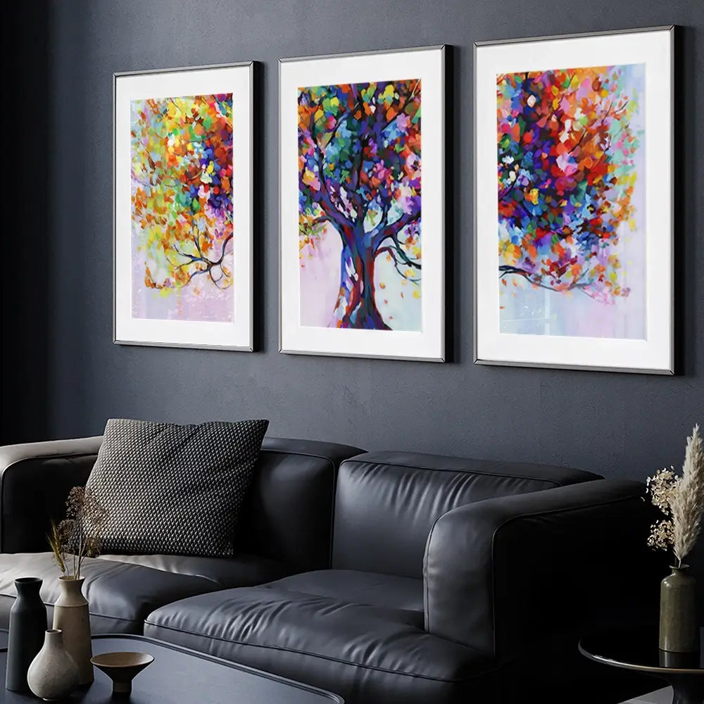 Tree Of Wellbeing Framed Art Print Trio Tree Of Wellbeing Framed Art Print Trio wall art product Leon Devenice