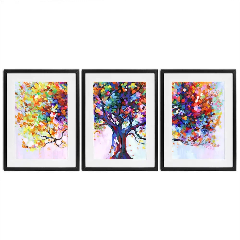 Tree Of Wellbeing Framed Art Print Trio Tree Of Wellbeing Framed Art Print Trio wall art product Leon Devenice