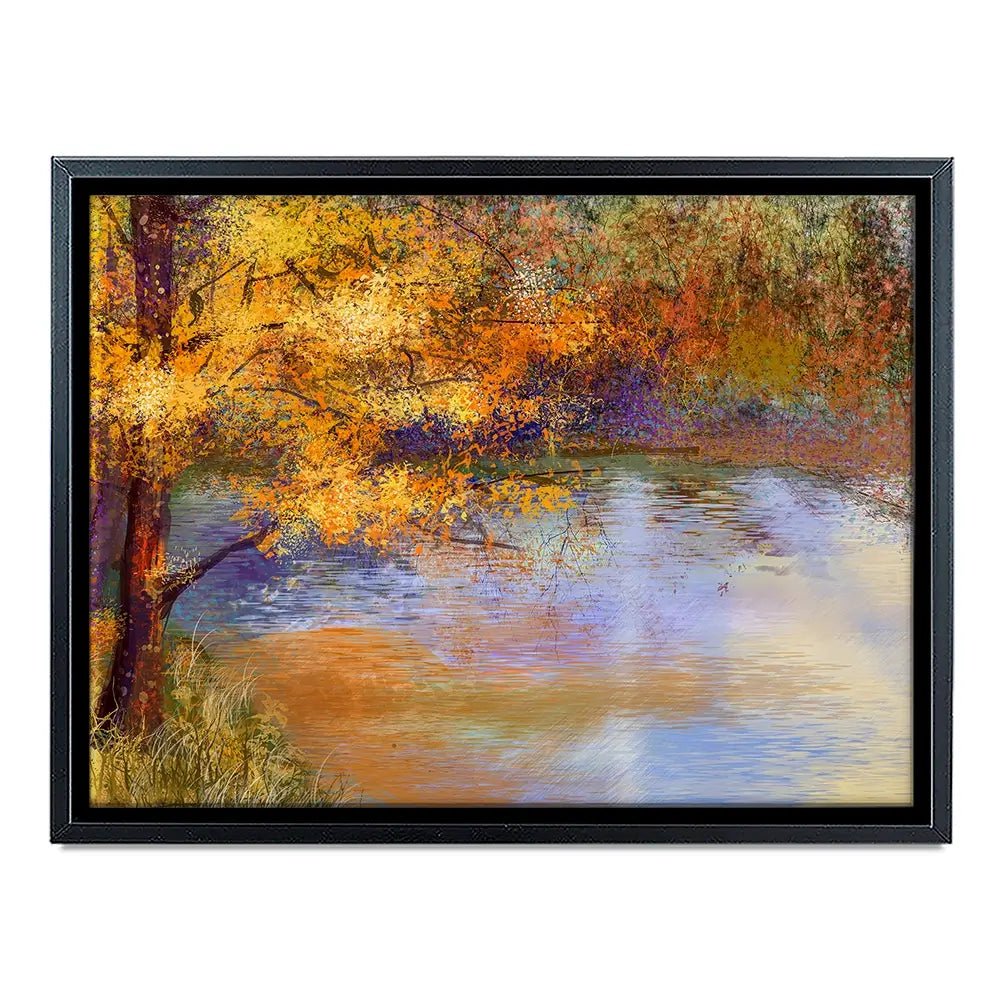 Tree Over The River Canvas Print Tree Over The River Canvas Print wall art product Art Print Shop