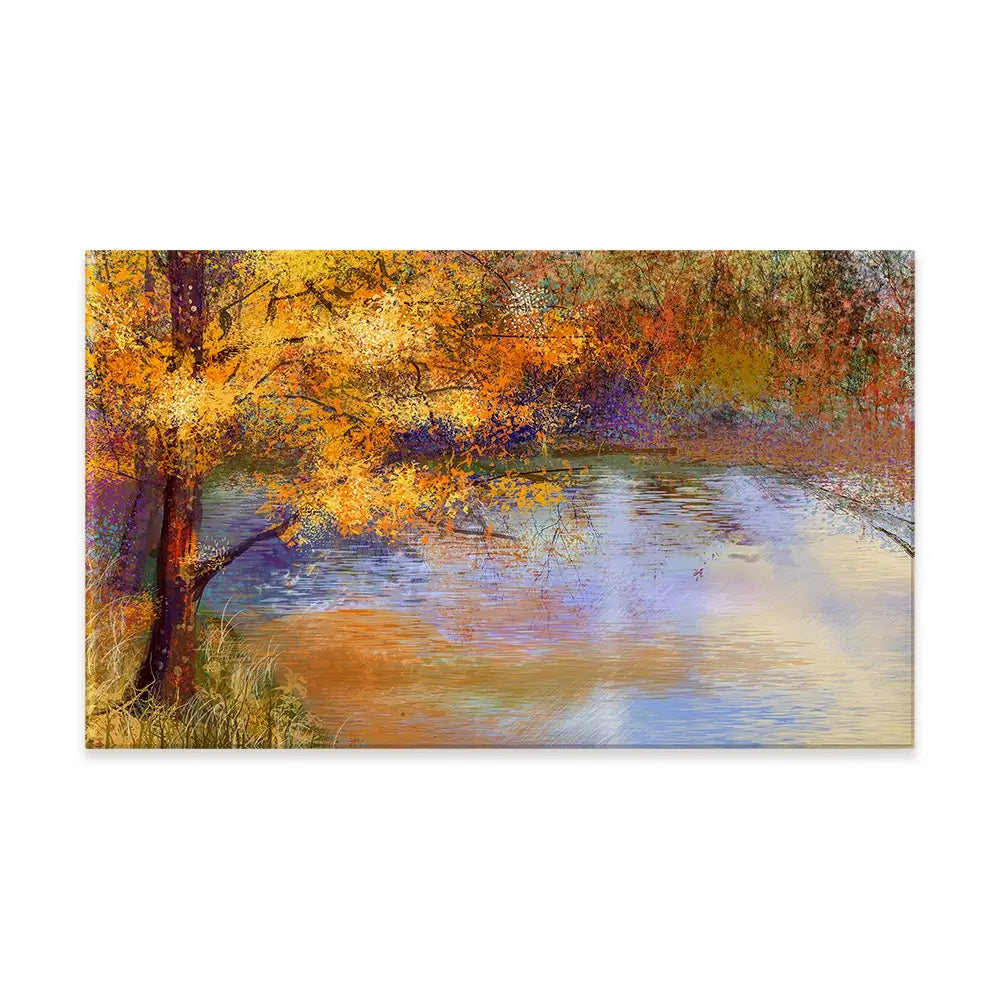 Tree Over The River Canvas Print Tree Over The River Canvas Print wall art product Art Print Shop