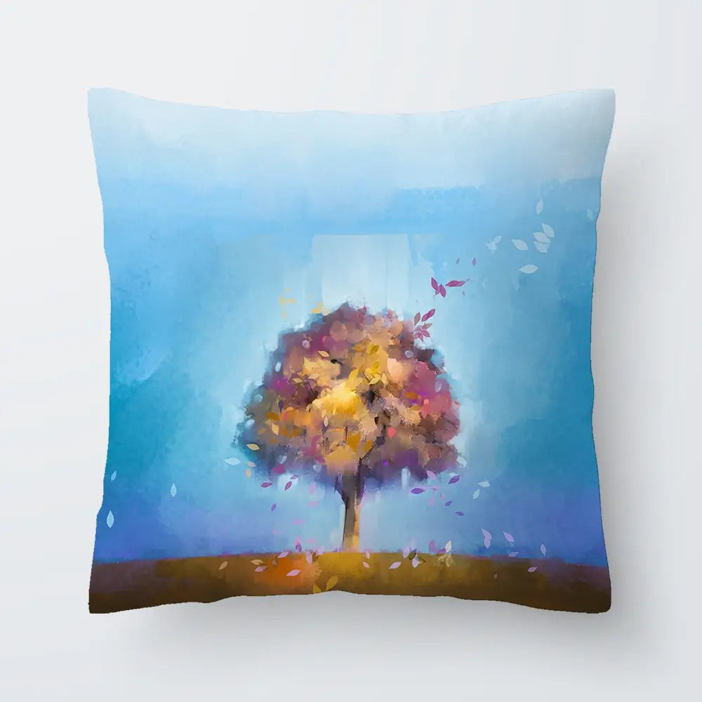 Tree Petals Cushion Tree Petals Cushion wall art product Art Print Shop