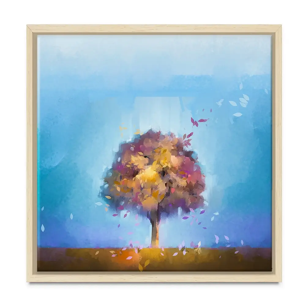 Tree Petals Square Canvas Print Tree Petals Square Canvas Print wall art product Art Print Shop