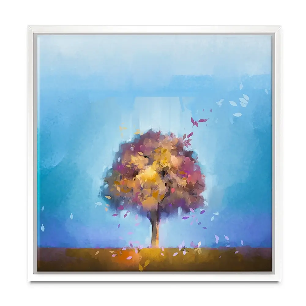 Tree Petals Square Canvas Print Tree Petals Square Canvas Print wall art product Art Print Shop