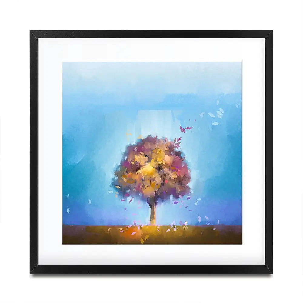 Tree Petals Square Framed Art Print Tree Petals Square Framed Art Print wall art product Art Print Shop