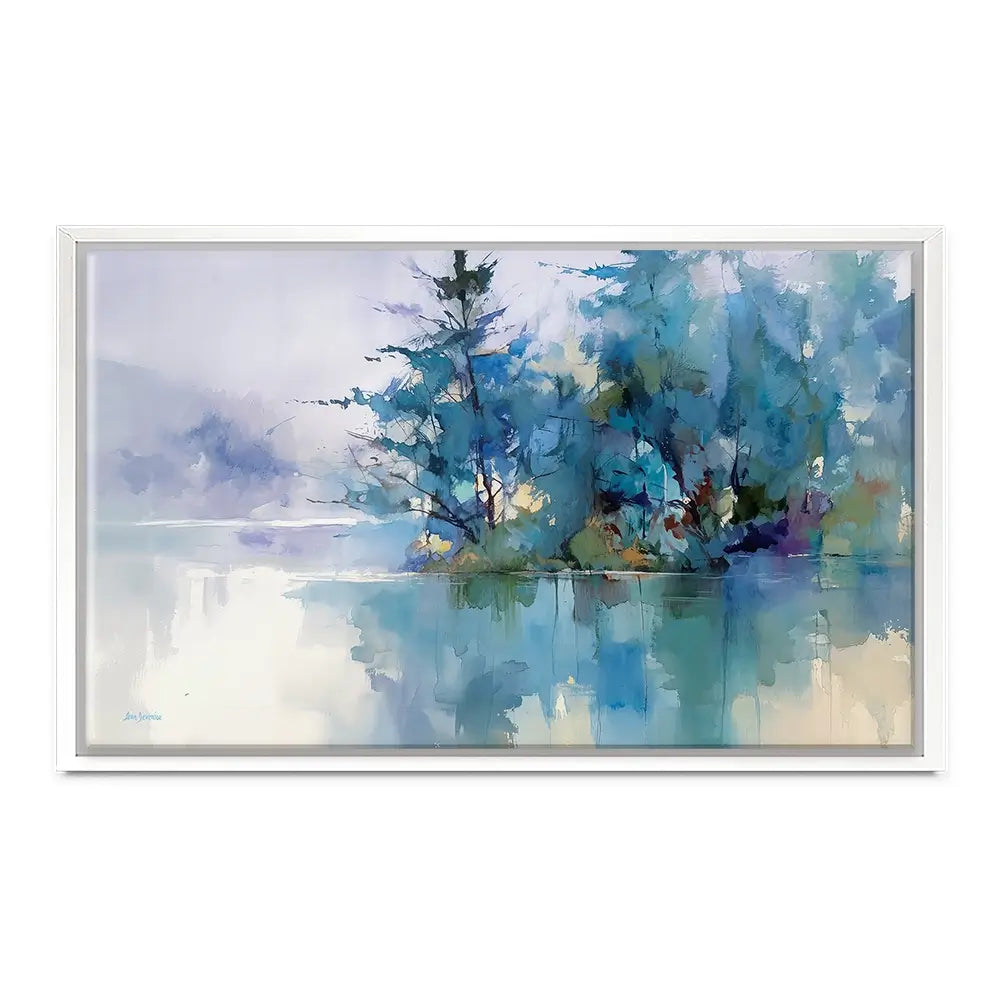 Trees Along The Lake 2 Canvas Print Trees Along The Lake 2 Canvas Print wall art product Leon Devenice