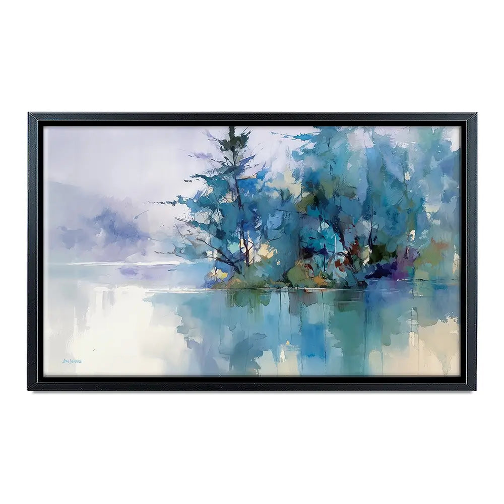 Trees Along The Lake 2 Canvas Print Trees Along The Lake 2 Canvas Print wall art product Leon Devenice