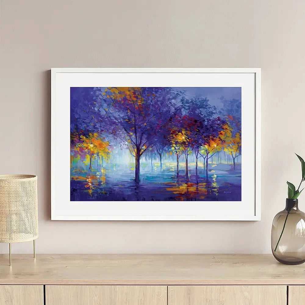 Trees Of Dreamy Nights Framed Art Print Trees Of Dreamy Nights Framed Art Print wall art product Leon Devenice