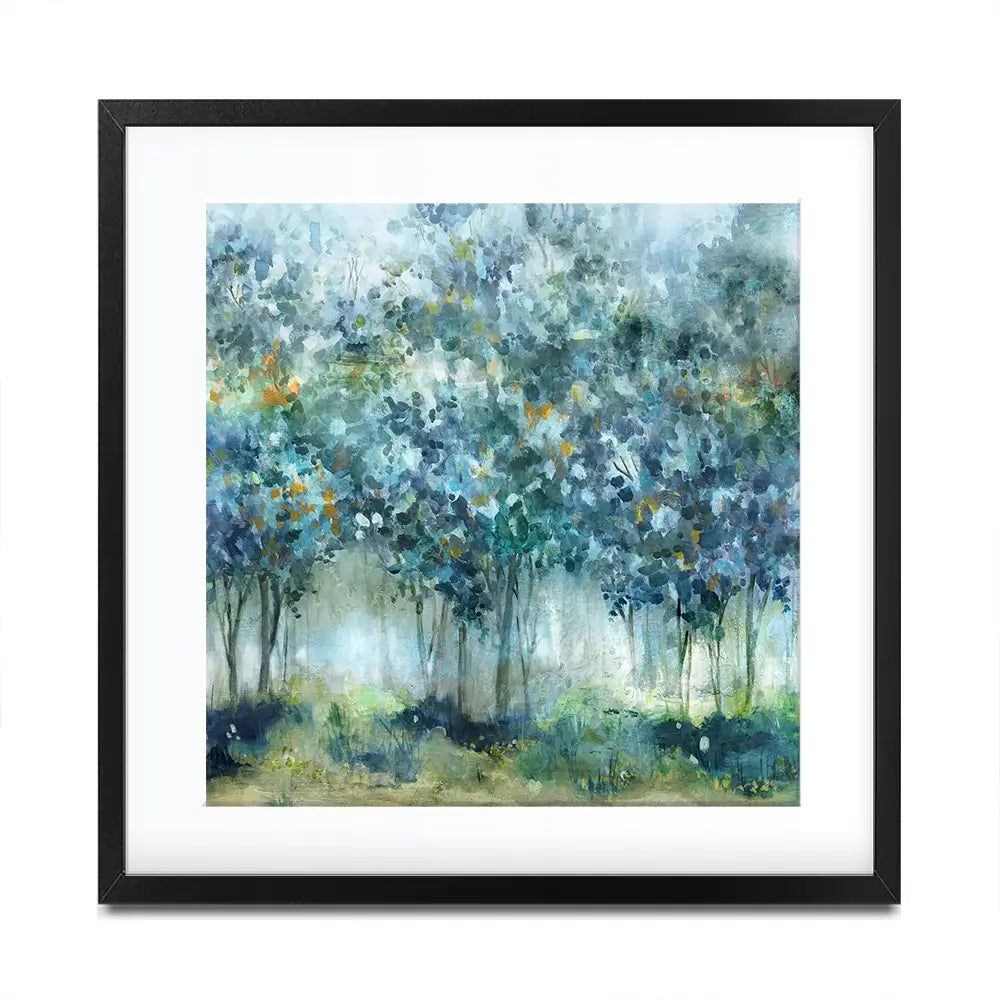 Treetop Mist Square Framed Art Print Treetop Mist Square Framed Art Print wall art product Carol Robinson